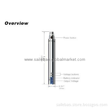 2013 New 1200mah variable electronic cigarette ego v v2  battery